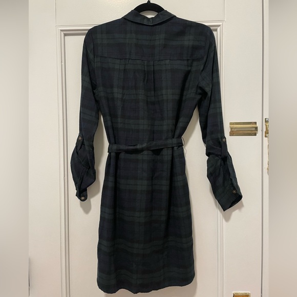 Abercrombie & Fitch Plaid Flannel Button Down Shirt Dress - Picture 2 of 3